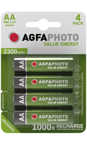 Aku AgfaPhoto Value Energy AA-2300mAh-4 tk pakendis