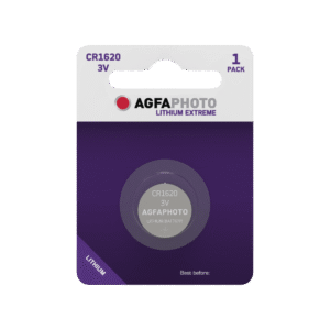 AgfaPhoto liitium nööppatareid CR1620-3V-1tk