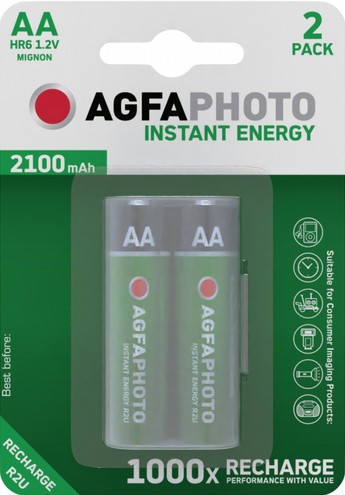 Aku AgfaPhoto Instant Energy AA-2100mAh-2 tk pakendis